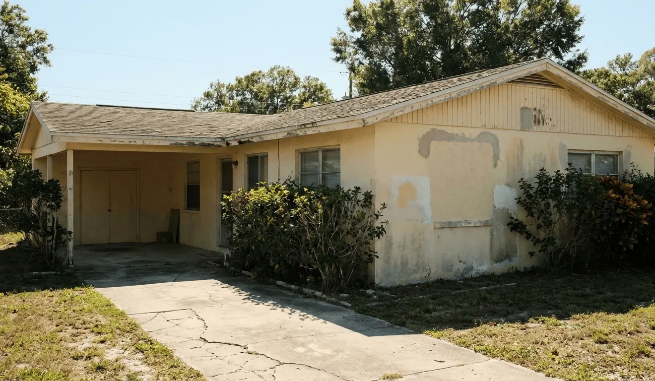 Fort Lauderdale fixer upper distressed home needing repairs, sell house as-is
