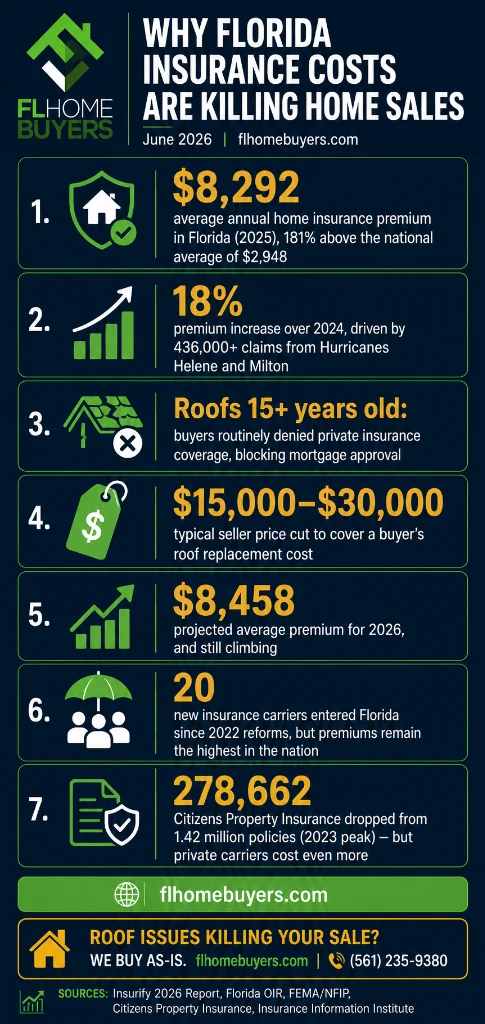 Florida home insurance costs and roof issues affecting home sales in 2026
