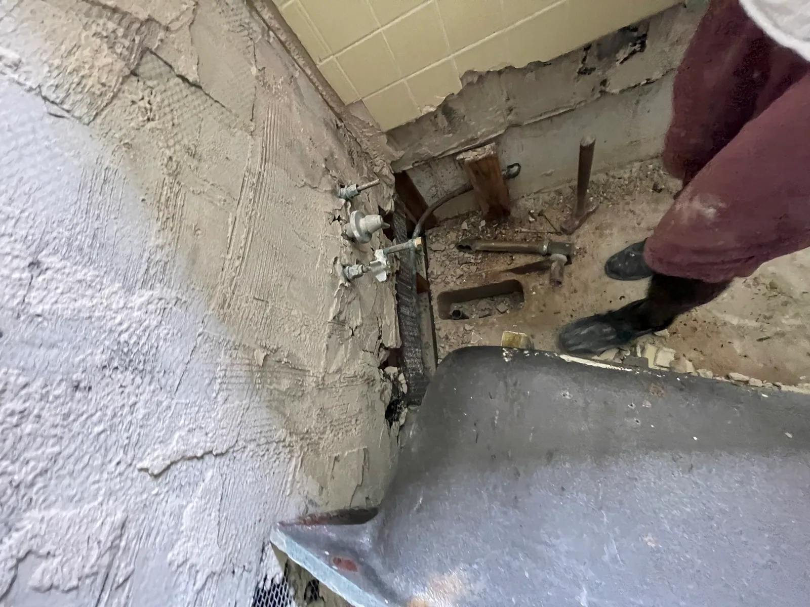 Interior repair area reviewed before the sale path was finalized