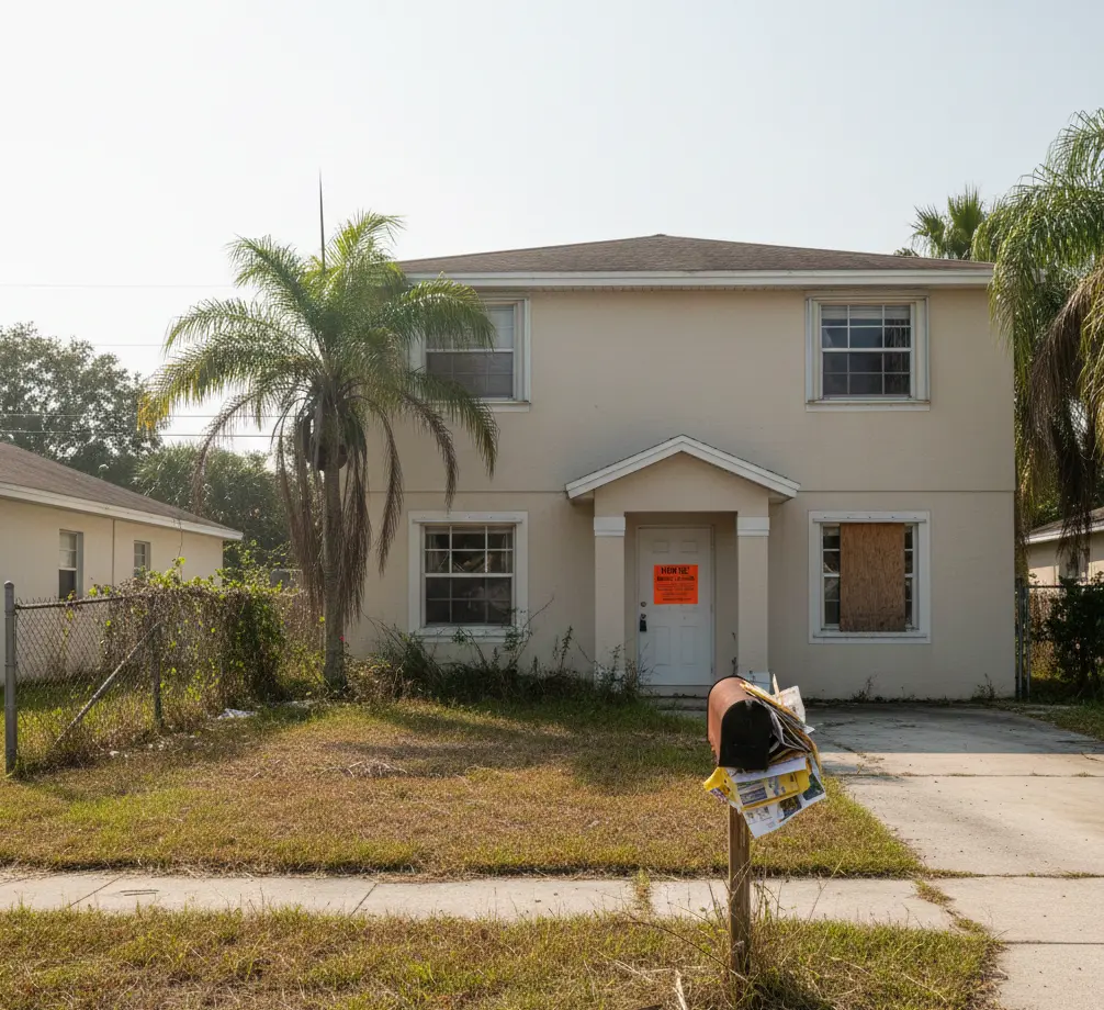 Distressed Florida home facing foreclosure