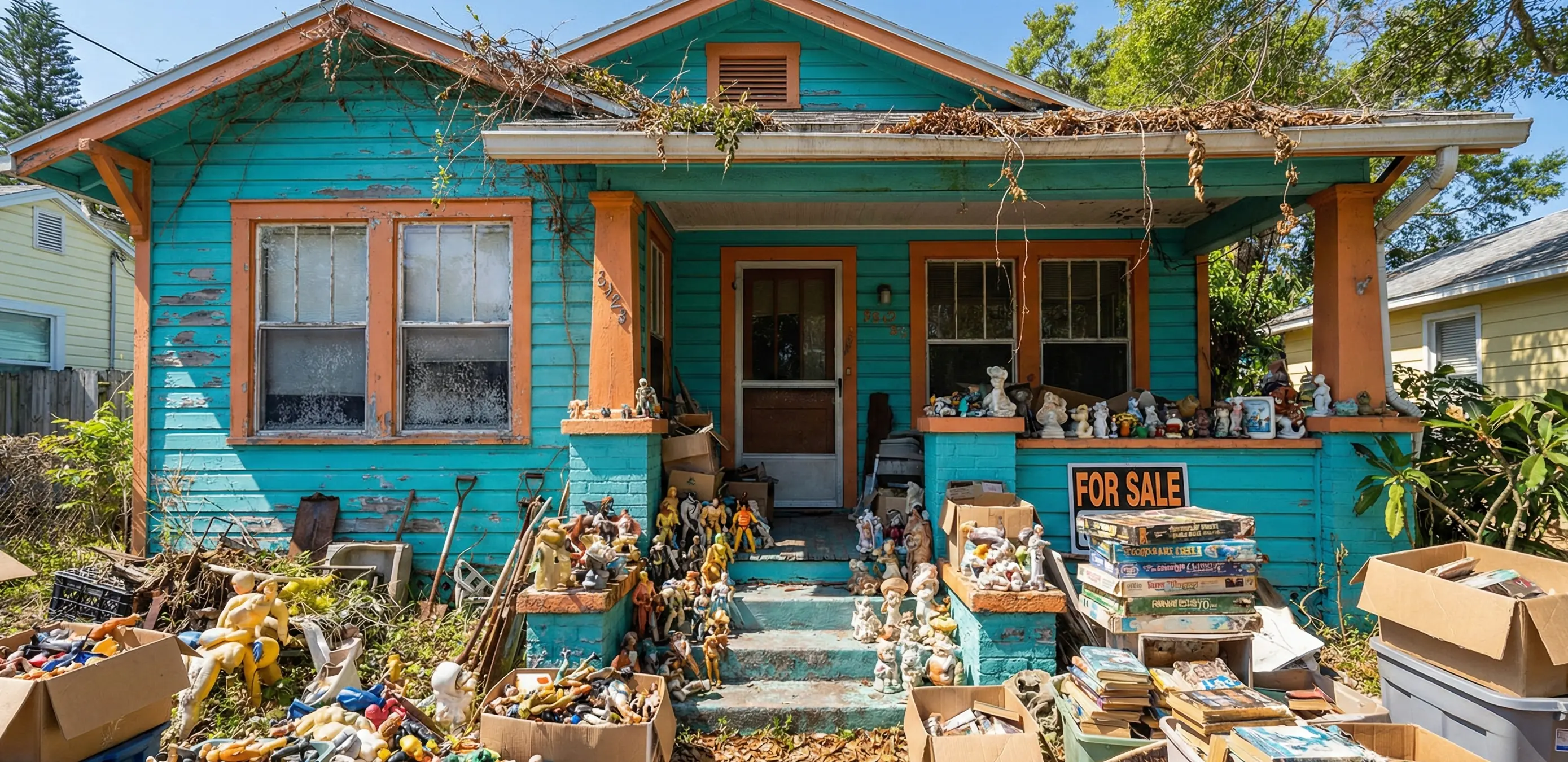 Clean and renovated home after hoarder situation resolved