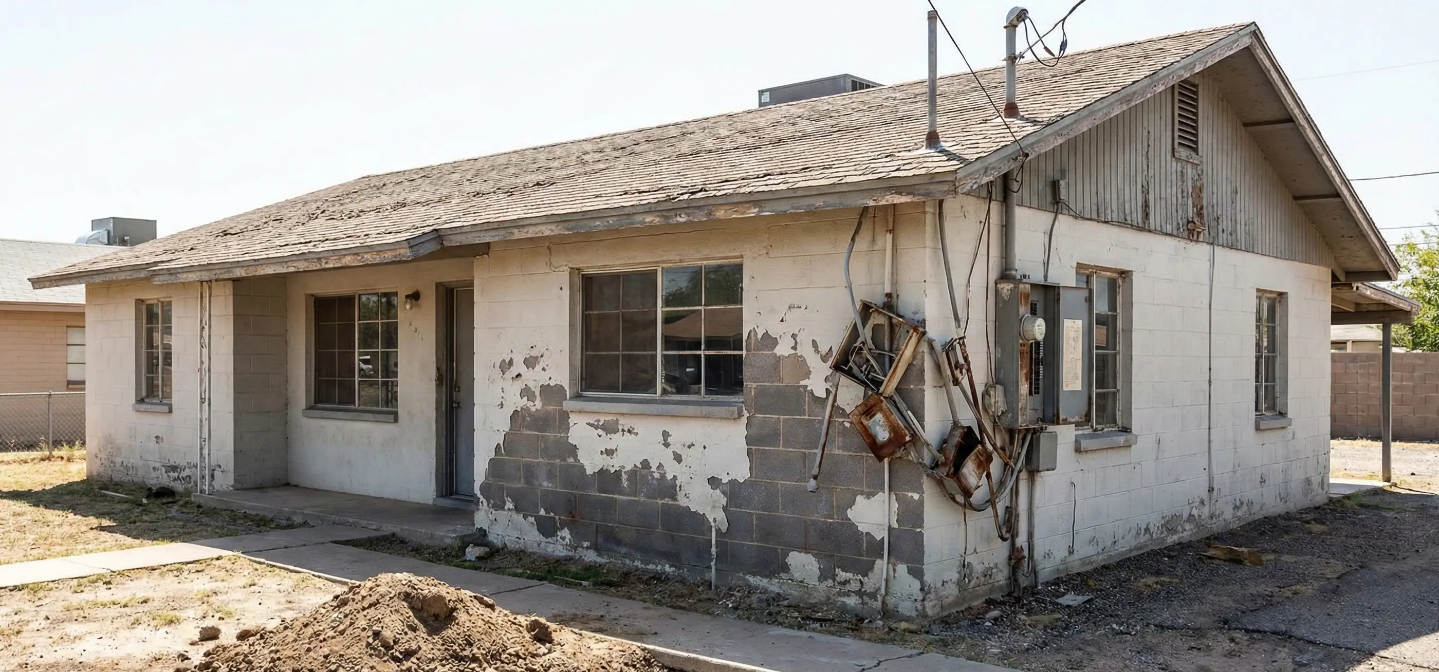Successfully renovated home after major repairs